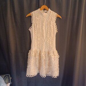 Anewsta Solid Color Beautiful lace dress Size S NWOT
